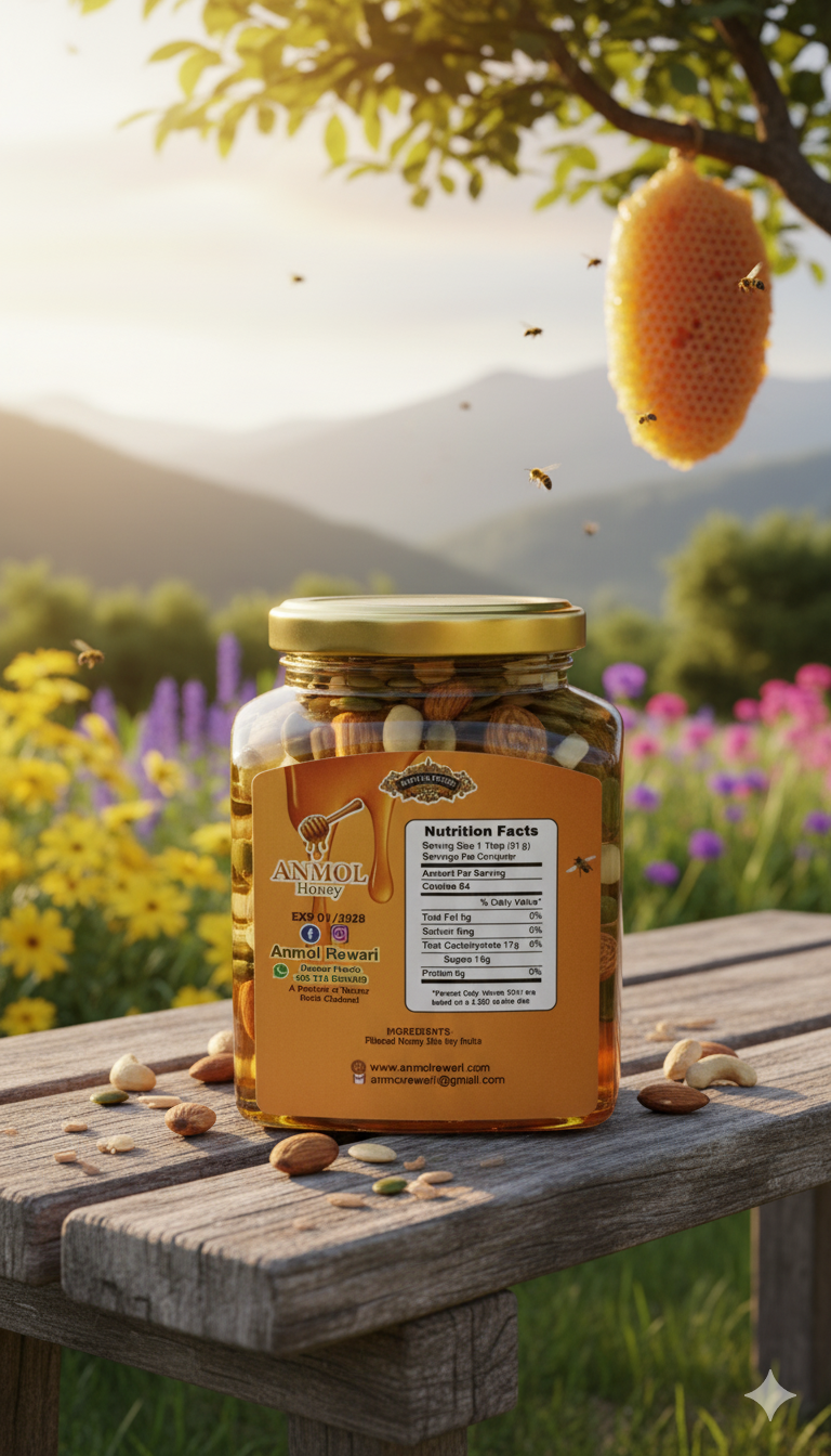 100%Pure and Natural Dryfruit honey 500gm