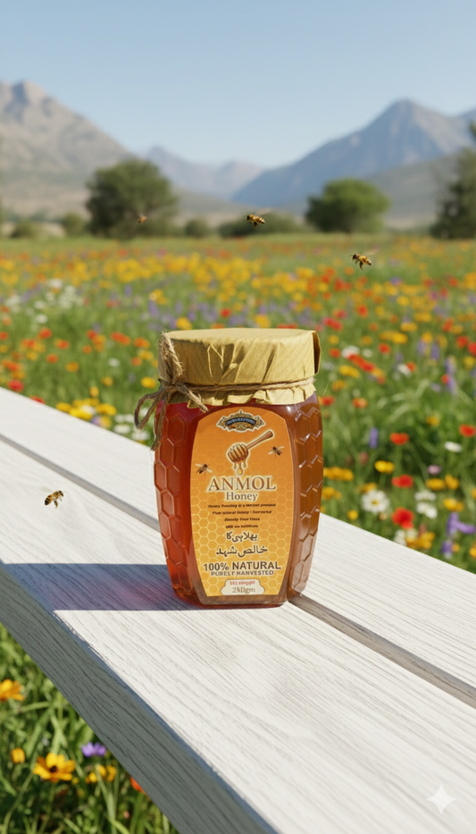 100%Pure and Natural Acacia / phulai / big bee honey 250gm