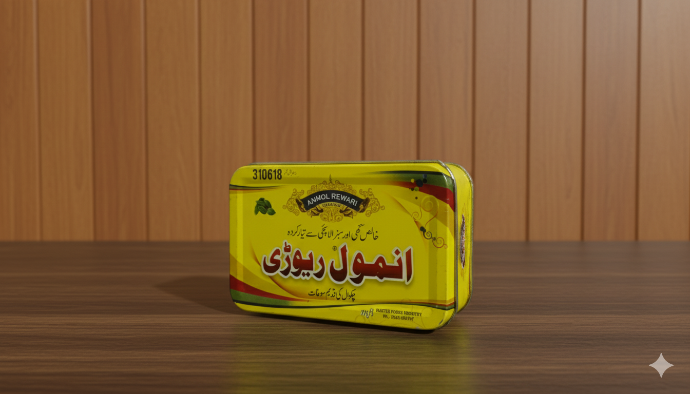 Anmol Rewari Special By Master foods Chakwal 500gm metal box